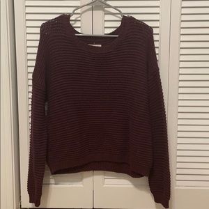 Aeropostale plum sweater